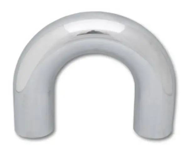 Vibrant 3.5in O.D. Universal Aluminum Tubing (180 degree Bend) - Polished thumbnail 3