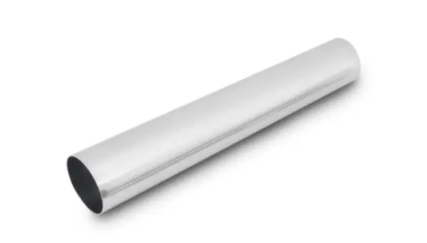 Vibrant 3.5in O.D. Universal Aluminum Tubing (18in long Straight Pipe) - Polished thumbnail 3