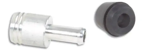 Vibrant 19mm (3/4in) O.D. Aluminum Vacuum Hose Fitting (includes Rubber Grommet) image 2