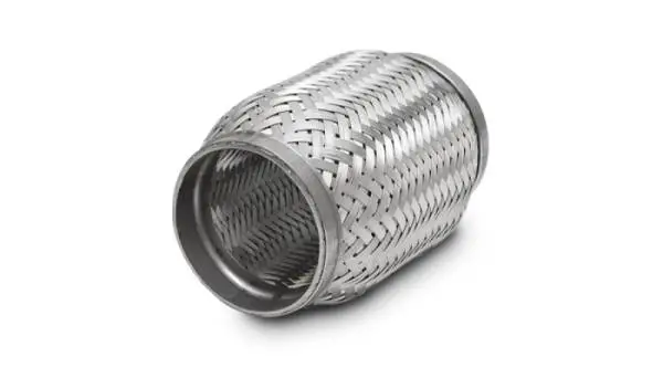 Vibrant SS Flex Coupling with Inner Braid Liner 1.5in inlet/outlet x 6in flex length thumbnail 3