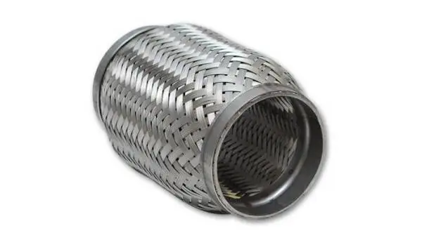 Vibrant SS Flex Coupling with Inner Braid Liner 2.5in inlet/outlet x 6in flex length thumbnail 4