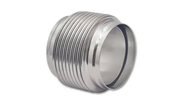Vibrant SS Bellow Assembly w/ Solid Liner 4in inlet/outlet ID x 4in overall L Electro Polished thumbnail 2