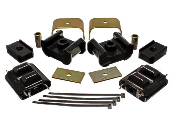 Energy Suspension 73-84 K5 Blazer 4WD Fullsize Black Complete Motor & Trans Mount Set Zinc Finish thumbnail 2