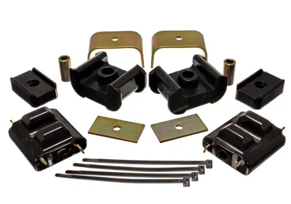 Energy Suspension 73-84 K5 Blazer 4WD Fullsize Black Complete Motor & Trans Mount Set Zinc Finish thumbnail 3