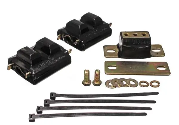 Energy Suspension 73-92 Chevrolet Camaro Black Motor and Transmission Mounts; Zinc Finish thumbnail 3
