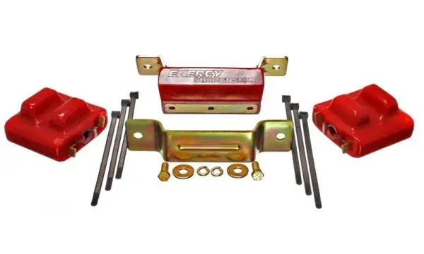 Energy Suspension 88-94 GM Blazer 4WD K Series Red Motor and Transmission Mounts; Zinc Finish thumbnail 2