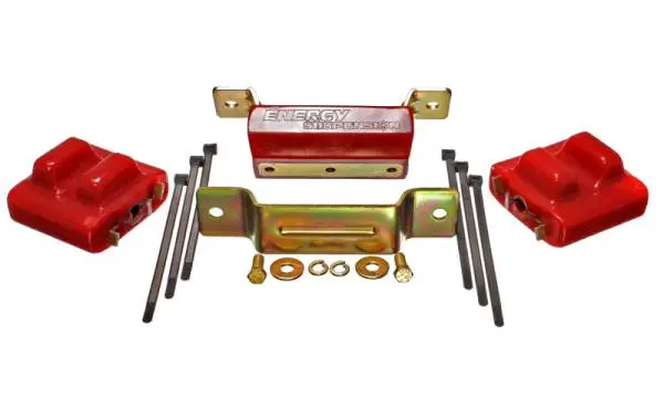 Energy Suspension 88-94 GM Blazer 4WD K Series Red Motor and Transmission Mounts; Zinc Finish thumbnail 3