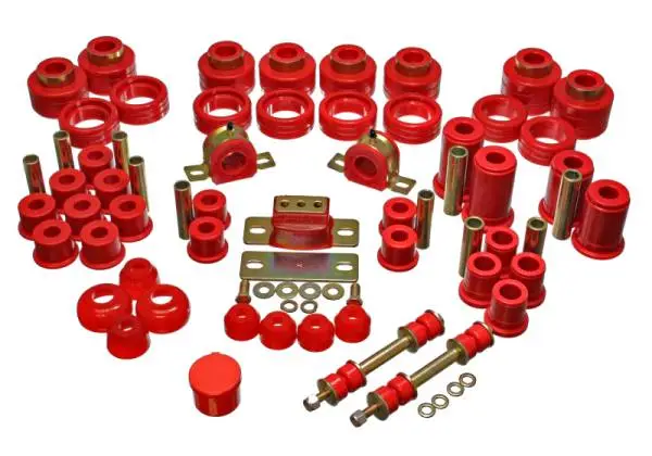 Energy Suspension 88-98 Chevy/GMC 2WD 1/2, 3/4, 1 Ton PickUp Red Hyper-flex Master Bushing Set thumbnail 3