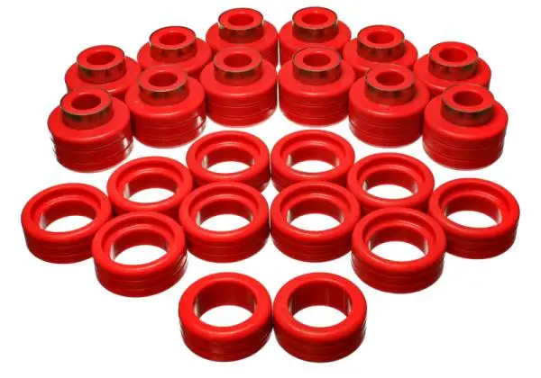 Energy Suspension 92-99 GM Denal XL/Suburban 2WD/Yukon XL 2WD Red Body (Cab) Mount Set thumbnail 3