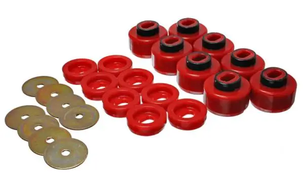 Energy Suspension 99-06 Silverado C1500/K1500 / 01-06 Silverado C2500/K2500 Red Body(cab) Mount Set thumbnail 3