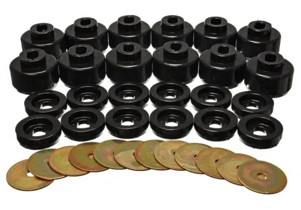 Energy Suspension Body Mount Set - Black thumbnail 2