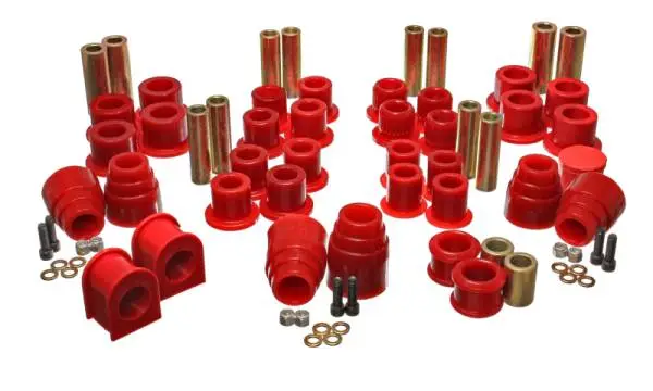 Energy Suspension 00-04 Ford Excursion 4WD Red Hyper-flex Master Bushing Set thumbnail 3