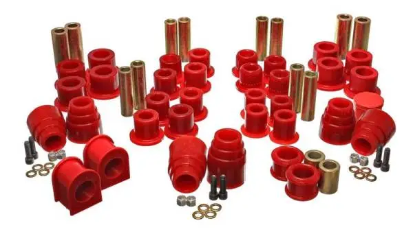 Energy Suspension 00-04 Ford Excursion 4WD Red Hyper-flex Master Bushing Set thumbnail 4