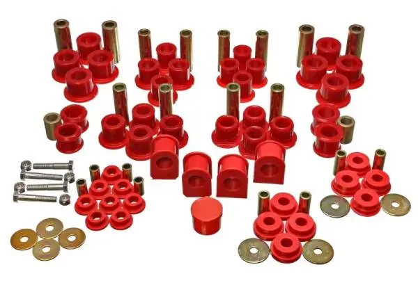 Energy Suspension 99-04 Ford F-250 4WD Superduty Red Hyper-flex Master Bushing Set image 2