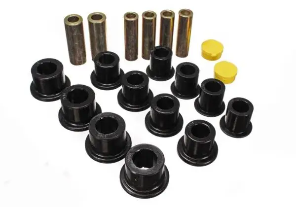 Energy Suspension 00-04 Ford Excursion 4WD / 99-04 F250/F350 4WD Black Front Leaf Spring Bushing Set thumbnail 2