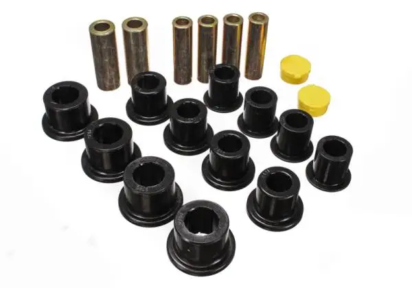 Energy Suspension 00-04 Ford Excursion 4WD / 99-04 F250/F350 4WD Black Front Leaf Spring Bushing Set thumbnail 3