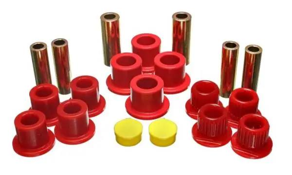 Energy Suspension Rear Leaf Spring Bushing Set - Red image 2