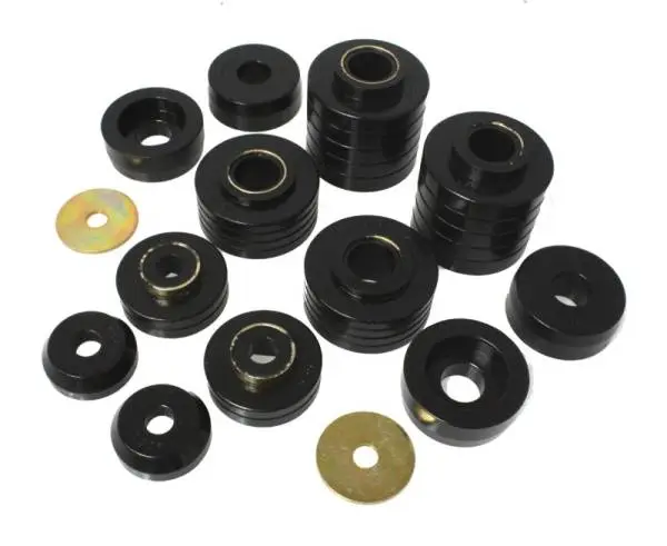 Energy Suspension 80-98 Ford F250/F350 / 80-92 Ford F100/F150 / 85-98 Ford F450 Black Body Mount Set image 2