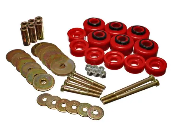 Energy Suspension 97-03 Ford F-100/F-150 2WD/F250 2WD & L-Duty Red Body (Cab) Mount Set image 3