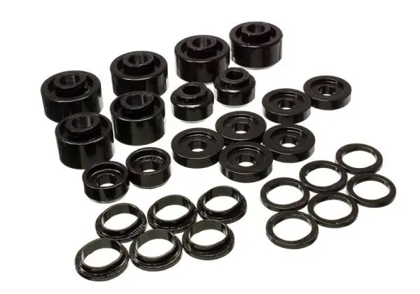Energy Suspension 99-07 Ford F-250/F-350 SD 2/4WD Crew Cab Body Mount Set - Black image 2