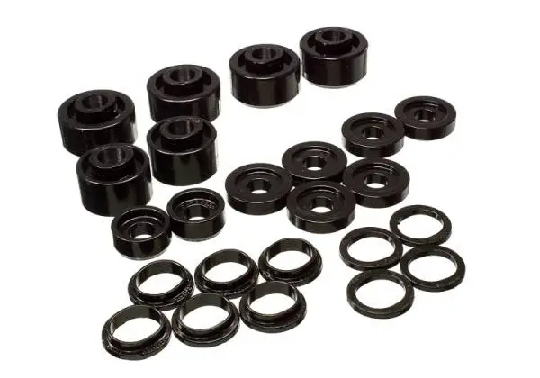 Energy Suspension 2005-07 Ford F-250/F-350 SD 2/4WD Reg Cab Body Mount Set - Black image 2