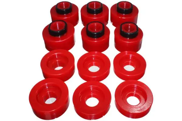 Energy Suspension 08-16 Ford F-250/F-350/F-450/F-550 Super Duty STD/Super Cab Red Body Mount Set thumbnail 2