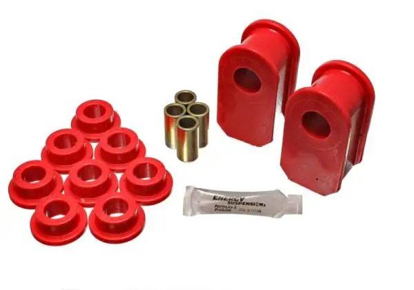Energy Suspension Ford F100/150/250 Red Fr & Rear A Style 1in Dia Sway Bar 3-1/2in Tall Bushing Sets thumbnail 2