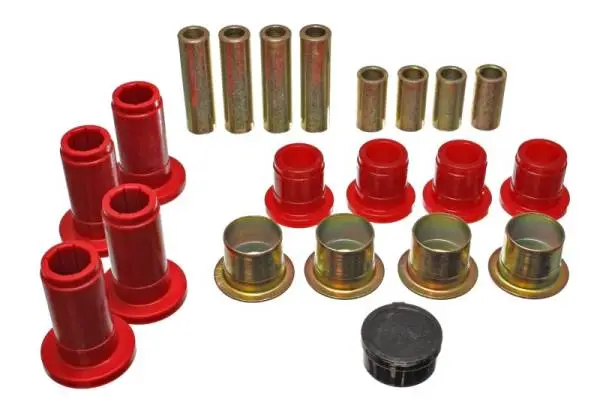 Energy Suspension 94-01 Ram 1500 / 94-02 Ram 2500/3500 2WD Red Front Control Arm Bushing Set thumbnail 2