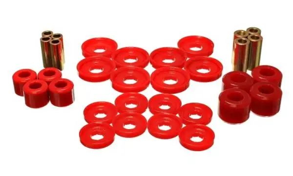 Energy Suspension 03-09 Dodge RAM 1500/2500/3500 Pickup Red Front End Control Arm Bushing Set thumbnail 2