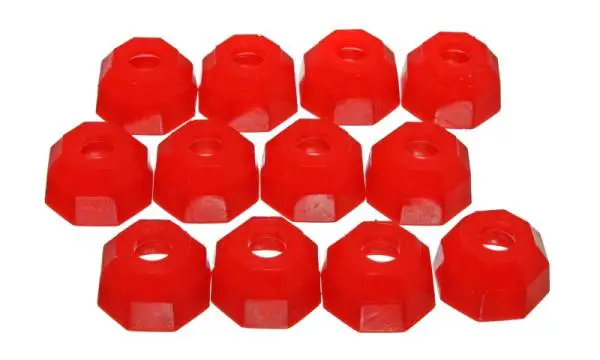 Energy Suspension Universal Red 12mm Taper Dia Octagon Tie Rod Dust Boots (BOX of 12) image 2