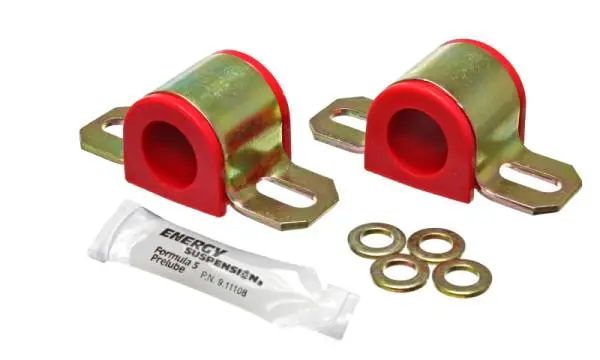 Energy Suspension Universal Red 21mm Non-Greaseable Sway Bar Bushing Set image 2