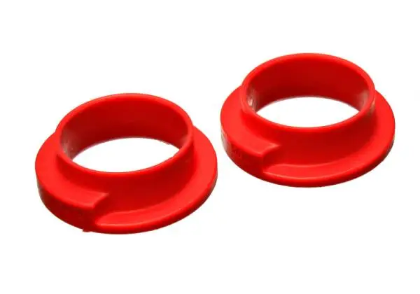 Energy Suspension Universal 2-3/16in ID 3in OD 1in H Red Coil Spring Isolators (2 per set) image 2