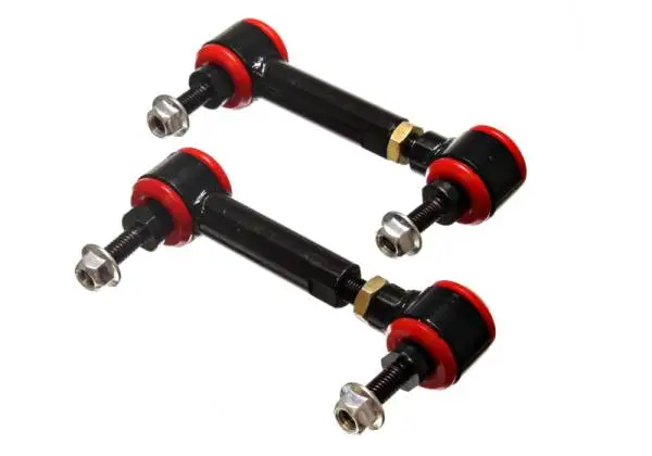 Energy Suspension Universal Red 3-3/4in-4-3/4in inAin Range Pivot Style End Link Set image 2