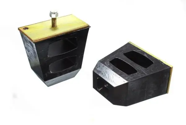 Energy Suspension Universal 4.5in Tall x 4.5in Long x 2.5in Wide Black Bump Stops (2 per set) image 2