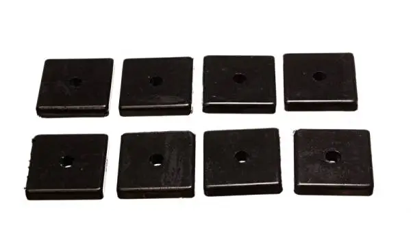 Energy Suspension Square Pad Set 2-1/16in Length x 2-1/16in Width x 3/8in Hole ID x 3/8in H-Black image 2