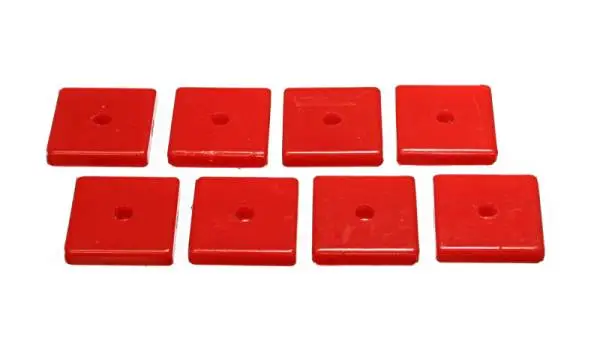 Energy Suspension Square Pad Set 2-1/16in Length x 2-1/16in Width x 3/8in Hole ID x 3/8in H-Black image 2
