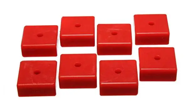 Energy Suspension Pad - Soft - 2-1/16in SQ x 3/8in ID x 15/16in H - Red image 2