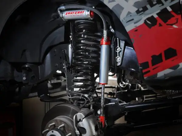 aFe Sway-A-Way 2.5 Front Shock Kit w/Remote Reservoirs for 2-3.5 IN Lifts Ford F-250/F-350 17-24 4WD image 5