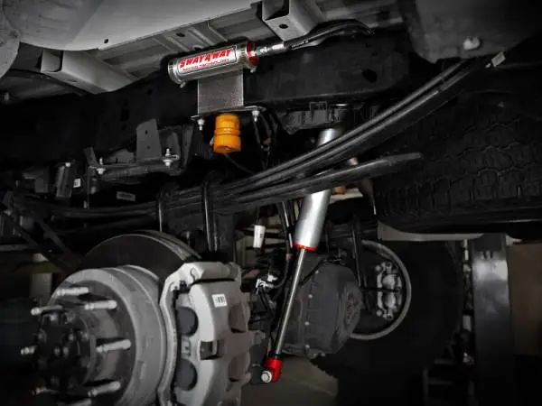 aFe Sway-A-Way 2.5 Rear Shock Kit w/ Remote Reservoirs for 0-1.5 IN Lifts Ford F-250/F-350 17-24 4WD image 5