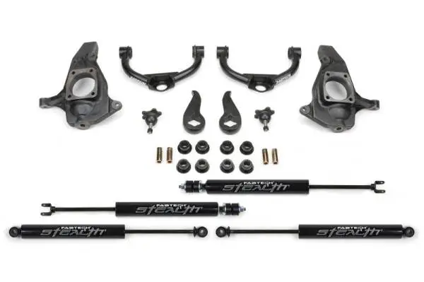 Fabtech 11-19 GM C/K2500HD/3500HD 4in Ultimate System w/Stealth Shocks