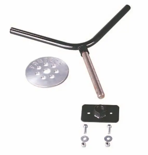 Fabtech Universal Spare Tire Flat Mount - Black thumbnail 2