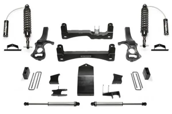 Fabtech 19-21 GM K1500 P/U Diesel 6in Perf Sys w/Dl 2.5 Resi&2.25