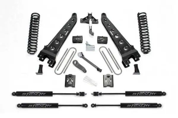 Fabtech 05-07 Ford F350 4WD 6in Rad Arm Sys w/Coils & Stealth