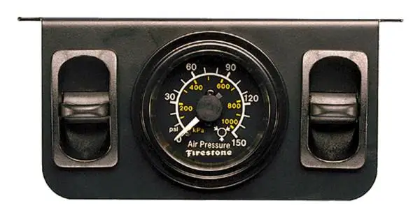 Firestone Air Adjustable Leveling Pneumatic Control Panel w/Dual Black Gauge 0-150psi (WR17602145) thumbnail 2