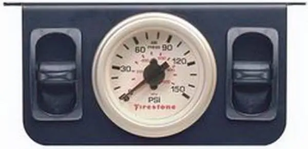 Firestone Air Adjustable Leveling Electric Control Panel w/Dual Gauge 0-150psi - White (WR17602260) thumbnail 2