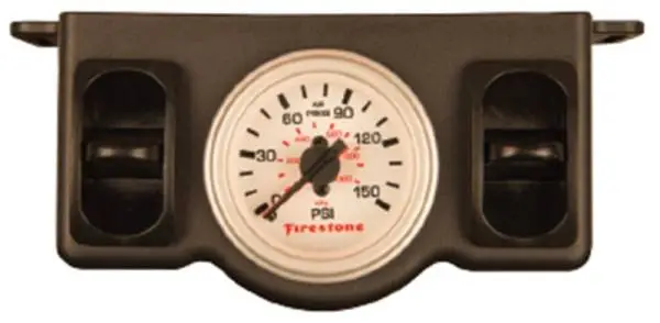 Firestone Electric Dual Pressure Gauge Dual - White Plastic (WR17602576) thumbnail 2