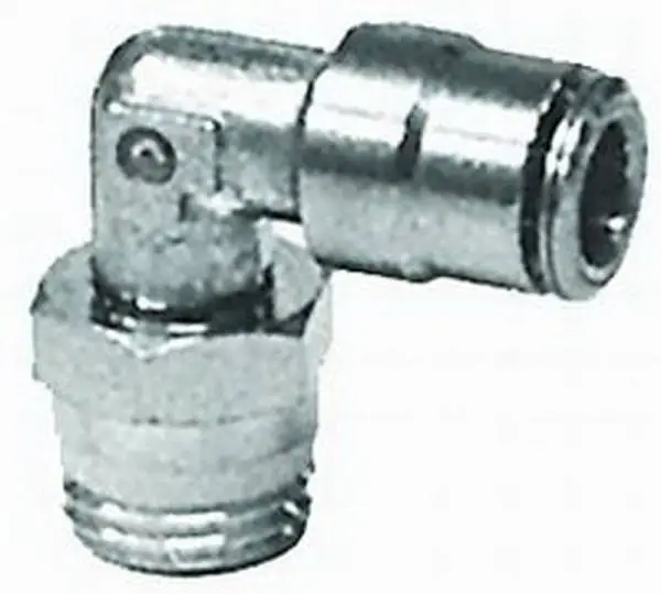 Firestone Male 1/4in. NPT To 1/4in. PTC Swivel 90 Degree Elbow Air Fitting (WR17603101) image 2