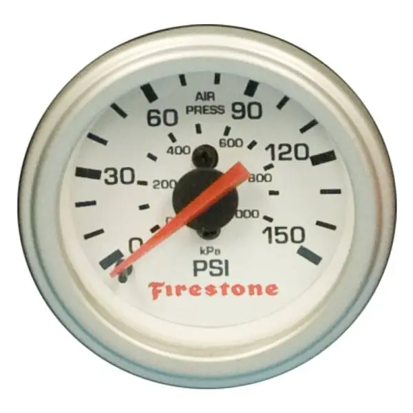 Firestone Replacement Single Pressure Gauge - White Face (For PN 2225 / 2229 / 2196) (WR17609181) thumbnail 2