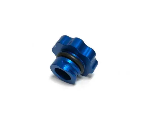 Fleece Performance 01-16 GM 2500/3500 Duramax Billet Oil Cap Cover - Blue thumbnail 2