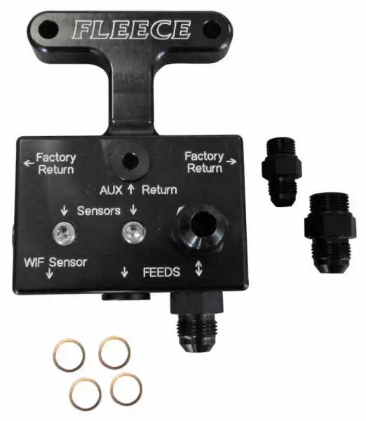 Fleece Performance 03-07 Dodge 5.9L / 07.5-09 6.7L Cummins 3rd Gen Fuel Distribution Block thumbnail 2